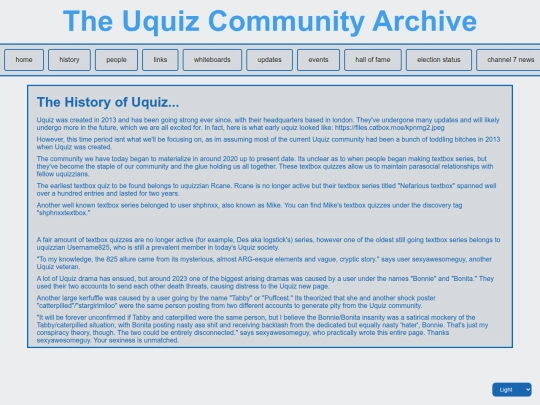 history screenshot