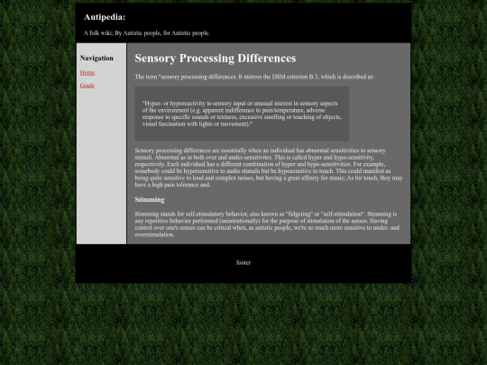articles/neoCriteria/sensoryProcessingDifferences screenshot