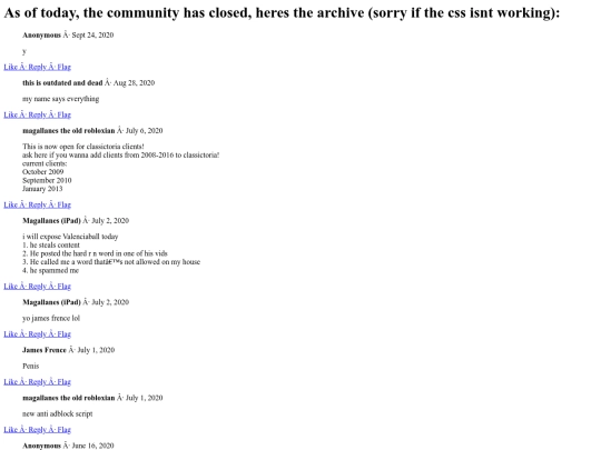 community screenshot