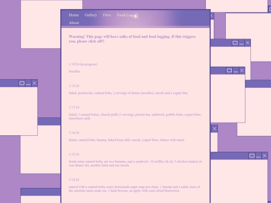 foodlog screenshot
