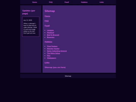 sitemap screenshot