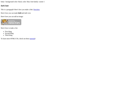 index screenshot
