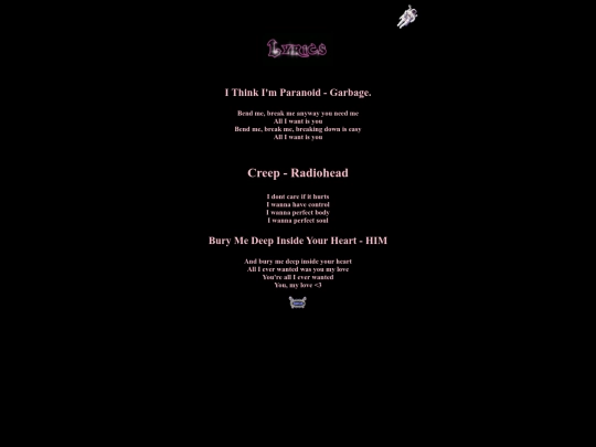 Lyrics screenshot