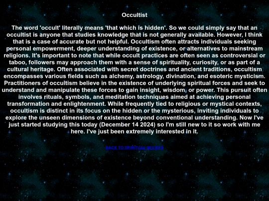 Occult screenshot