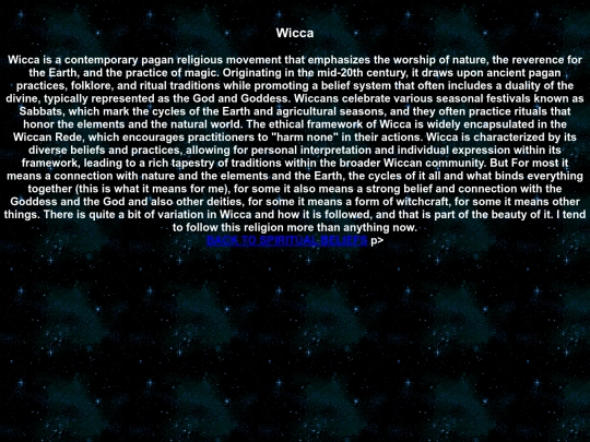 Wicca screenshot
