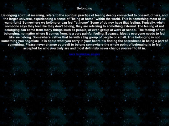 belonging screenshot