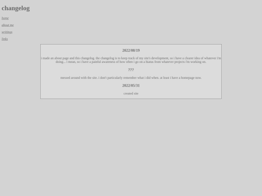 changelog screenshot