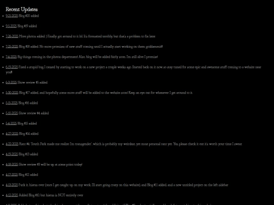 updates screenshot