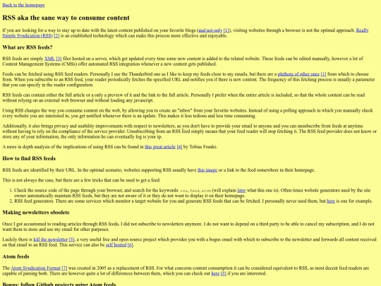 rss screenshot