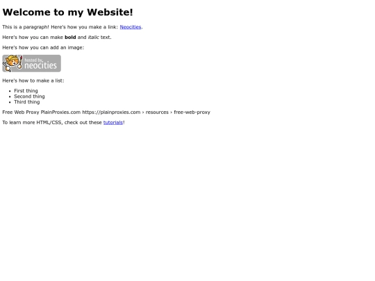 index screenshot