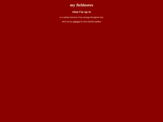 fieldnotes screenshot