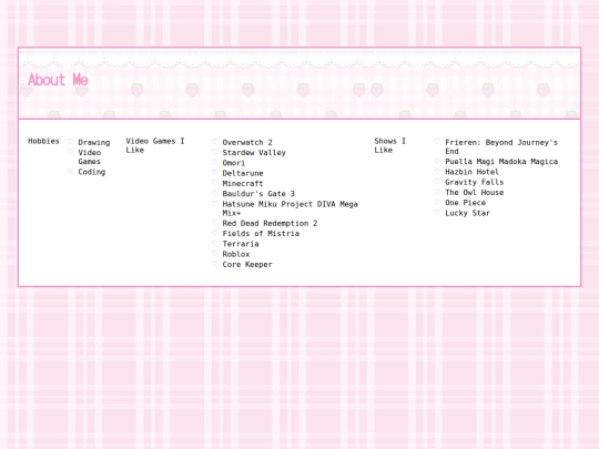aboutme screenshot