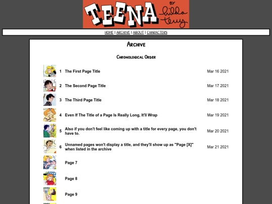 archive screenshot