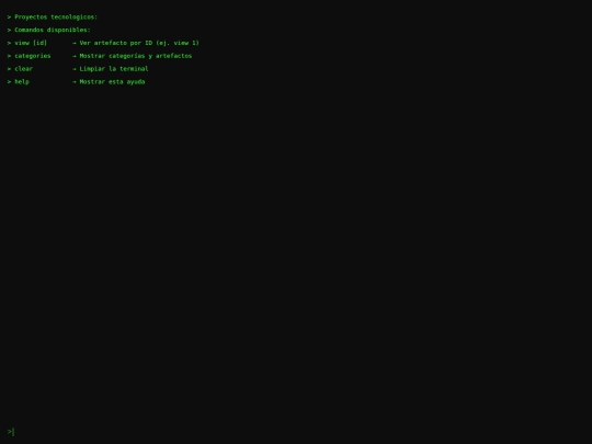 artefactos screenshot