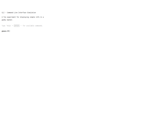 cli screenshot