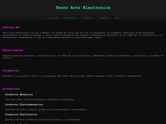 electronics screenshot