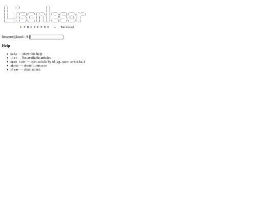 linuxcero screenshot