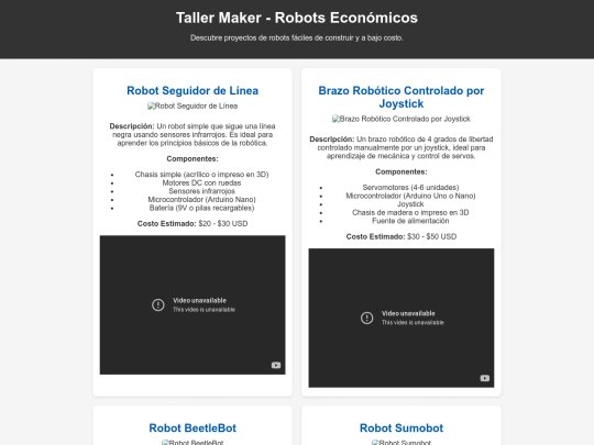 maker/robots screenshot