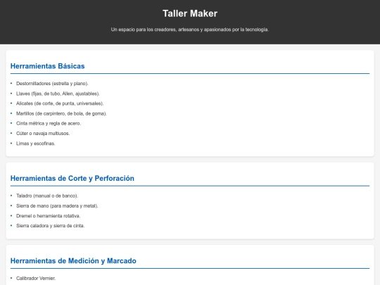 maker/tools screenshot