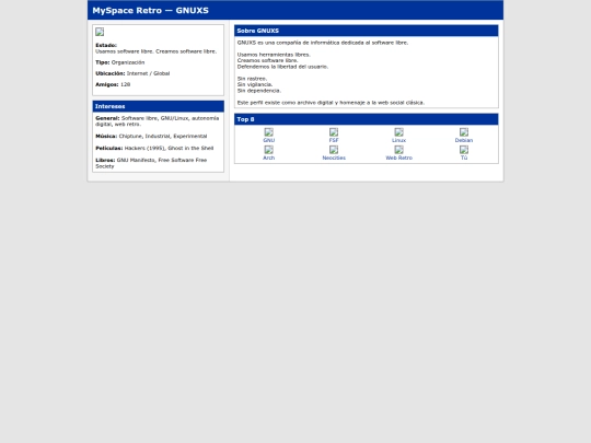 myspace/home screenshot