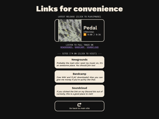 previoussite/links screenshot