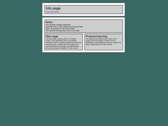 information screenshot