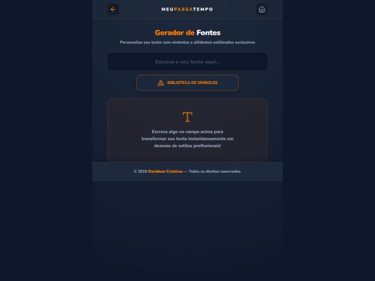 Geradores/Geradordefontes screenshot