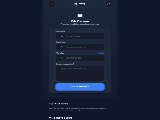 Paginas/Contato screenshot