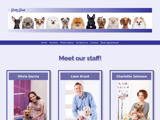 dog-grooming/about screenshot