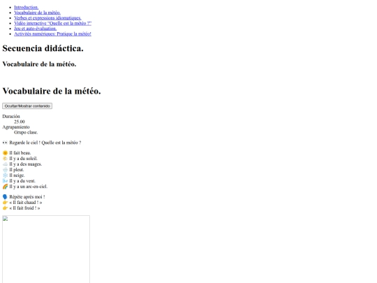 vocabulaire-de-la-meteo screenshot