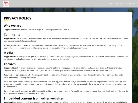 privacy-policy screenshot