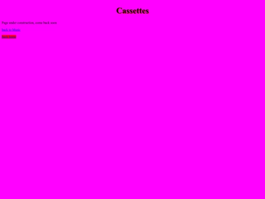 music/cassettes screenshot