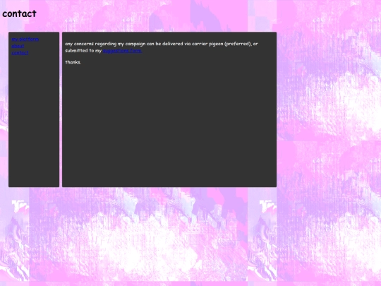 my_presidential_platform/contact screenshot