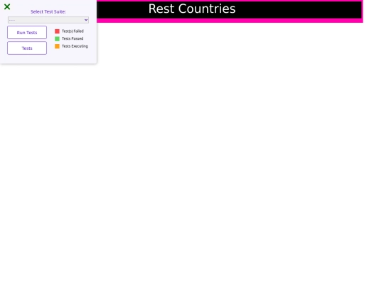 Rest-Countries screenshot