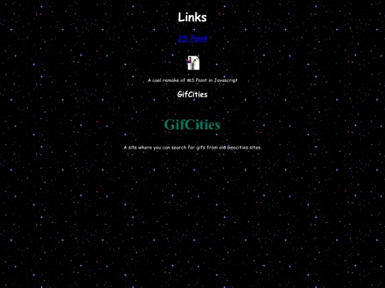 links screenshot