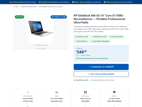 hp-elitebook-840-g5-core-i5-7300u-14-pouces screenshot