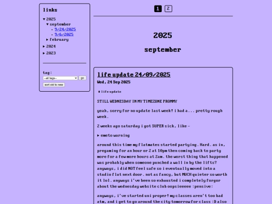 html/blog screenshot