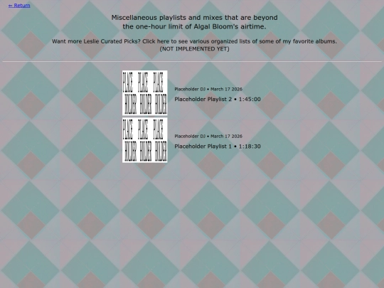 playlists screenshot