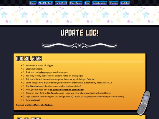 updates screenshot