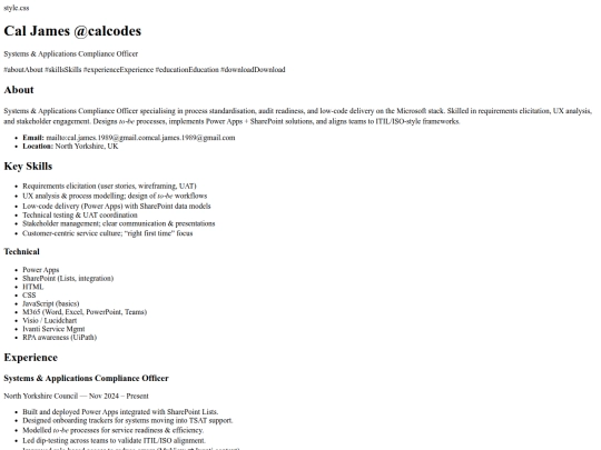 index screenshot
