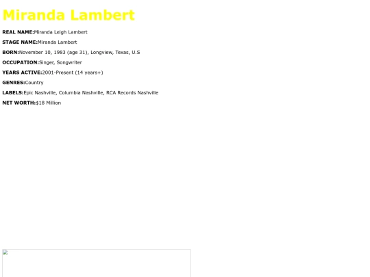 mirandalambert screenshot