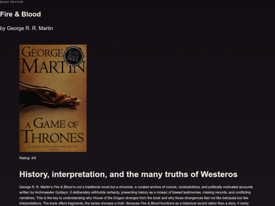 book-blog/reviews/fire-and-blood screenshot