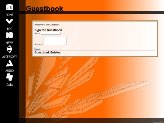 guestbook screenshot