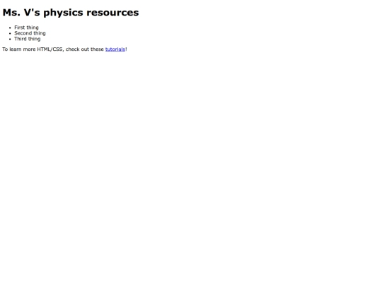 index screenshot