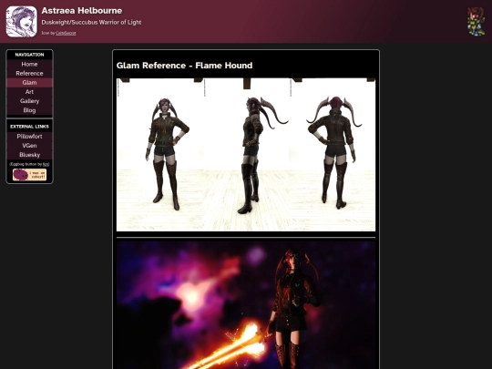 astraea/glam/pld-flame-hound screenshot