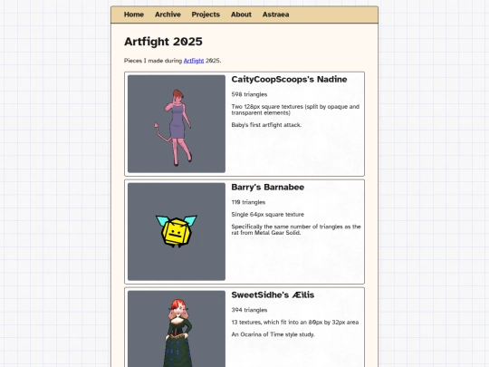 proj/artfight2025 screenshot