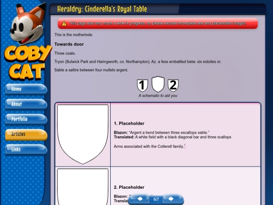 heraldry/4-table screenshot