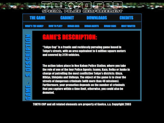 misc-articles/centerparcs/tokyocop/game screenshot
