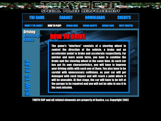 misc-articles/centerparcs/tokyocop/how-to-play screenshot