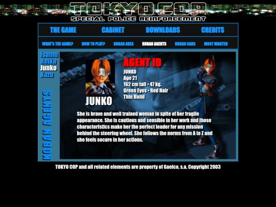 misc-articles/centerparcs/tokyocop/koban-agents-junko screenshot